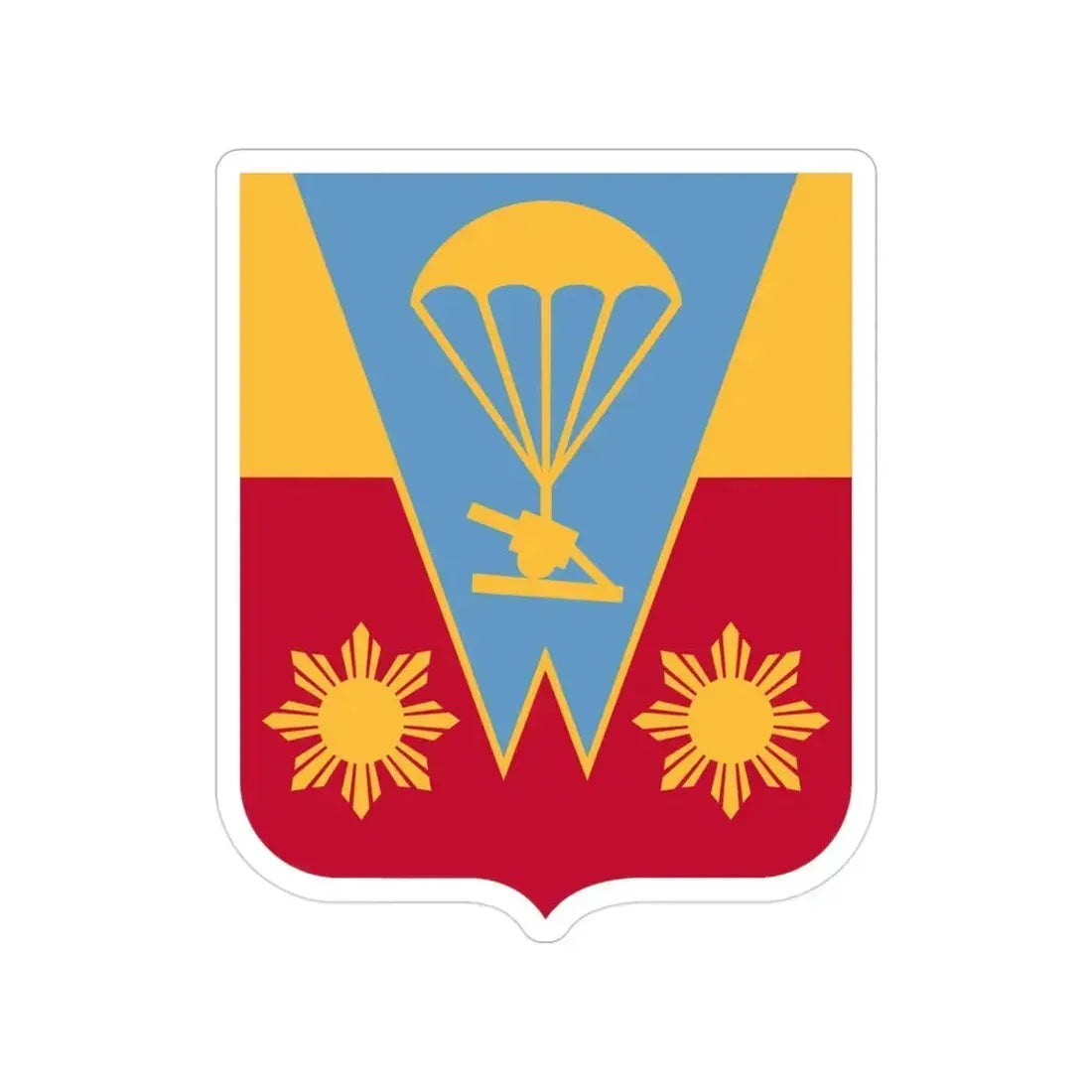 674th Airborne Field Artillery Battalion v2 (U.S. Army) Transparent STICKER Die-Cut Vinyl Decal - The Sticker Space