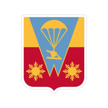674th Airborne Field Artillery Battalion v2 (U.S. Army) Transparent STICKER Die-Cut Vinyl Decal - The Sticker Space