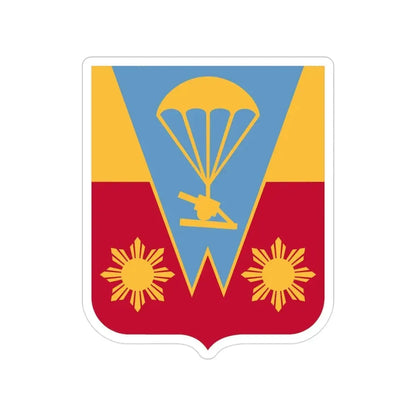 674th Airborne Field Artillery Battalion v2 (U.S. Army) Transparent STICKER Die-Cut Vinyl Decal - The Sticker Space