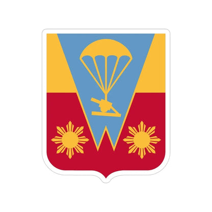674th Airborne Field Artillery Battalion v2 (U.S. Army) Transparent STICKER Die-Cut Vinyl Decal - The Sticker Space