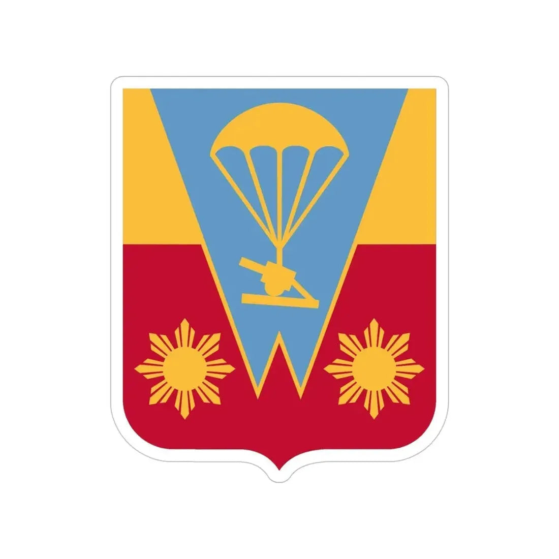 674th Airborne Field Artillery Battalion v2 (U.S. Army) Transparent STICKER Die-Cut Vinyl Decal - The Sticker Space