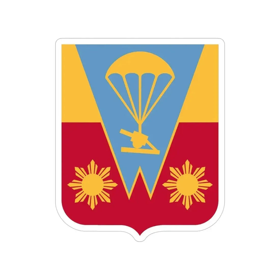 674th Airborne Field Artillery Battalion v2 (U.S. Army) Transparent STICKER Die-Cut Vinyl Decal - The Sticker Space