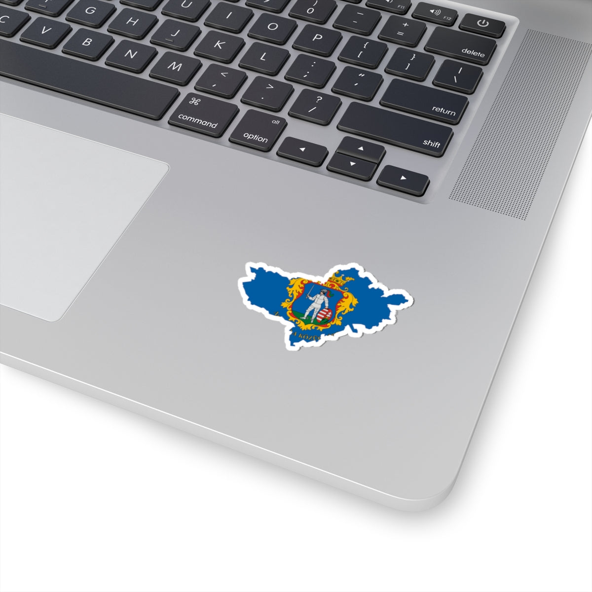 Flag-map of Nograd County (Hungary) STICKER Vinyl Kiss-Cut Decal