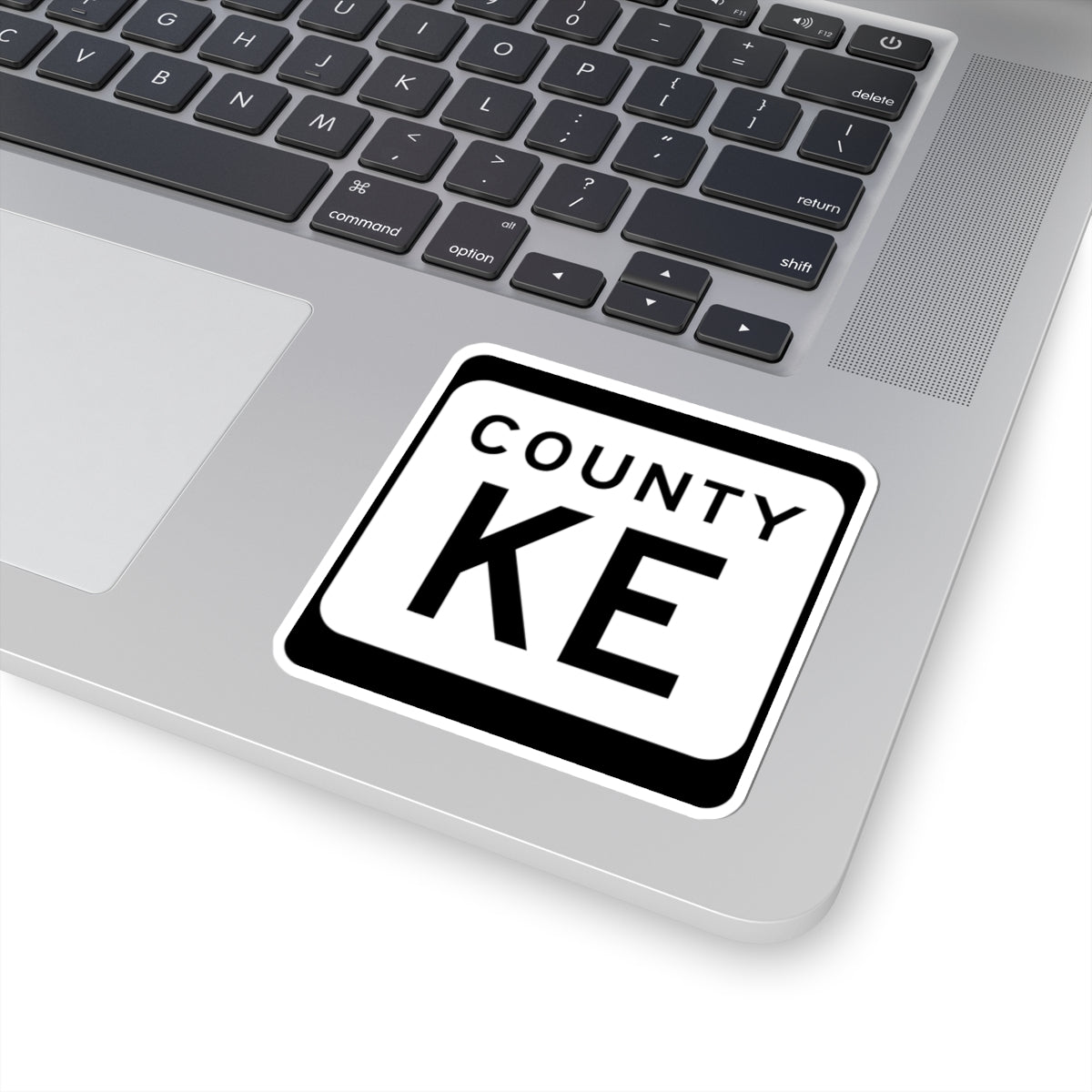 WIS County KE (Wisconsin) (Road Sign) STICKER Vinyl Kiss-Cut Decal