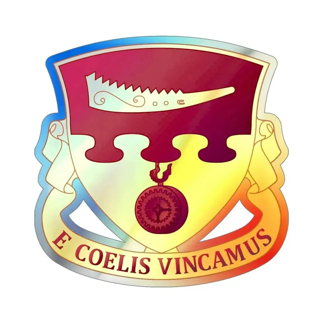 675th Airborne Field Artillery Battalion (U.S. Army) Holographic STICKER Die-Cut Vinyl Decal 5 Inch Holographic - The Sticker Space