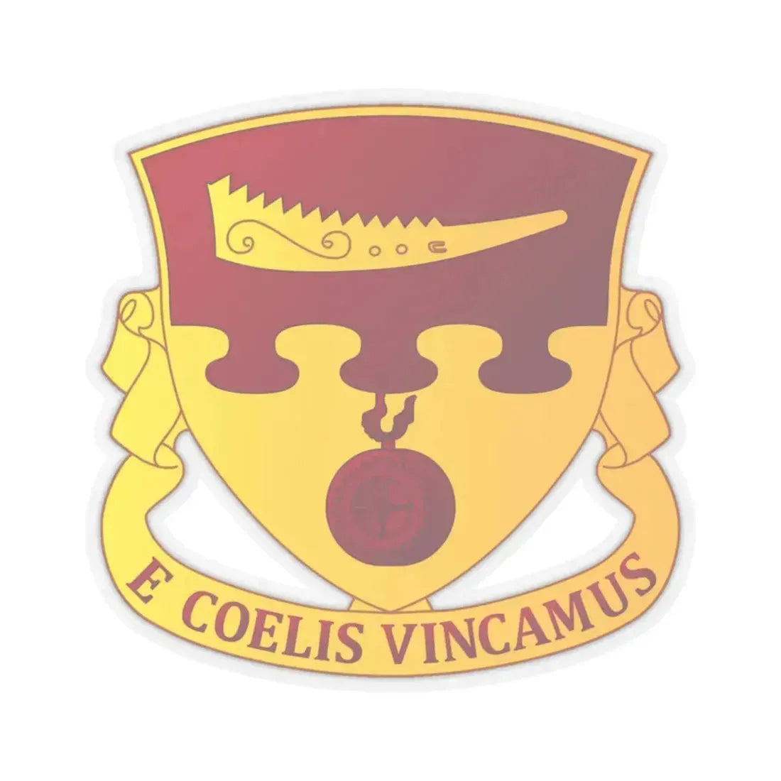 675th Airborne Field Artillery Battalion (U.S. Army) STICKER Vinyl Kiss-Cut Decal 4 Inch Transparent - The Sticker Space