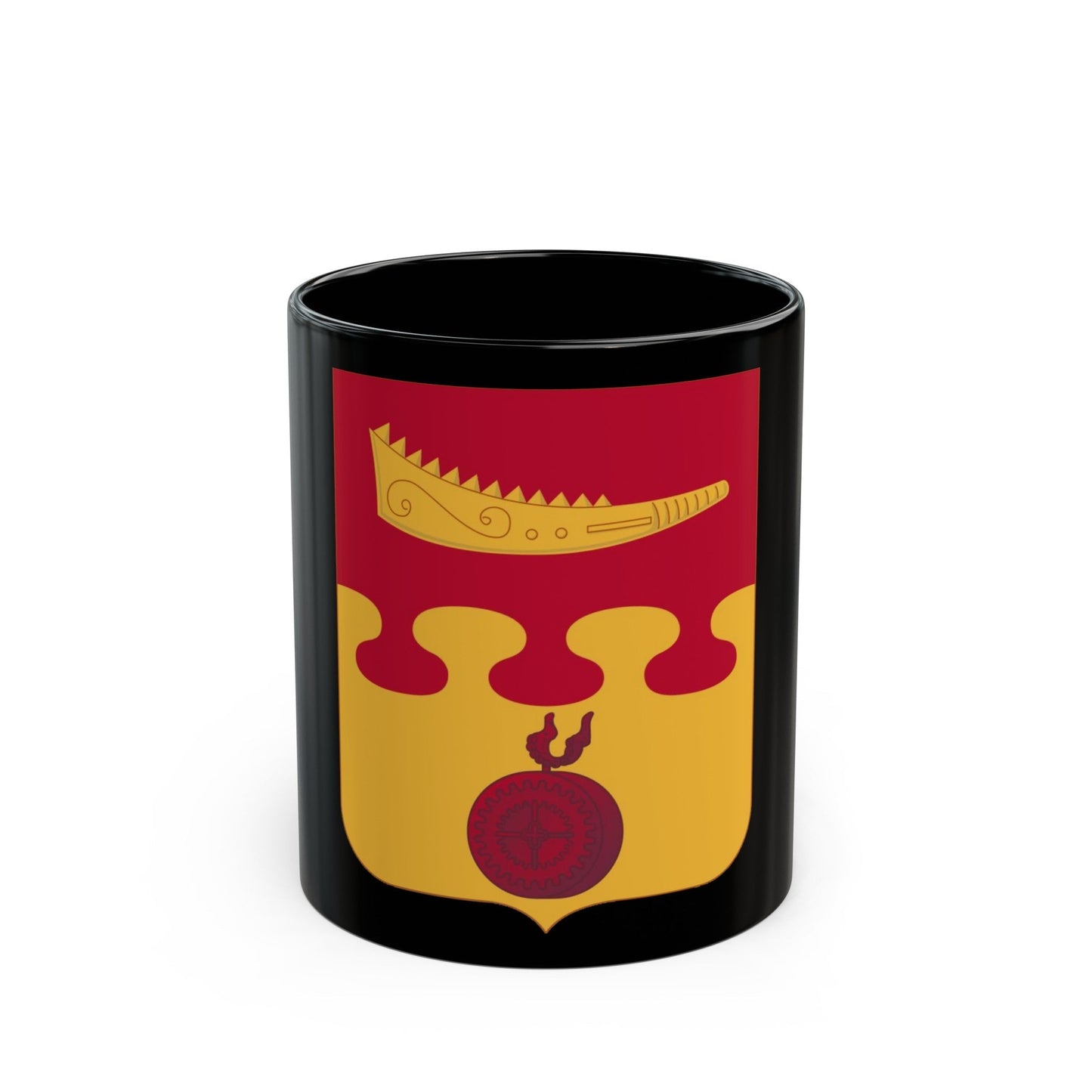 675th Airborne Field Artillery Battalion v2 (U.S. Army) Black Coffee Mug-11oz-The Sticker Space