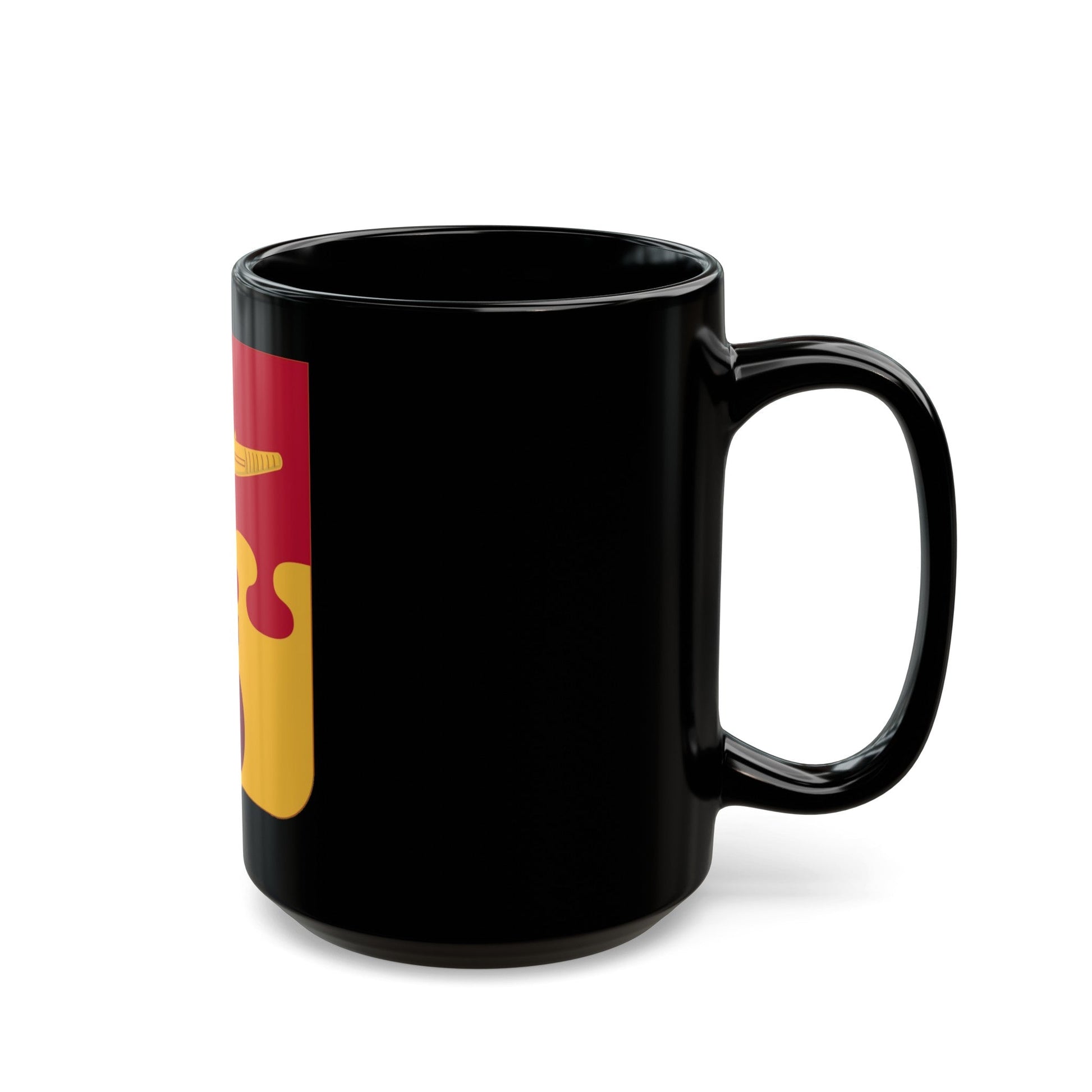 675th Airborne Field Artillery Battalion v2 (U.S. Army) Black Coffee Mug-The Sticker Space