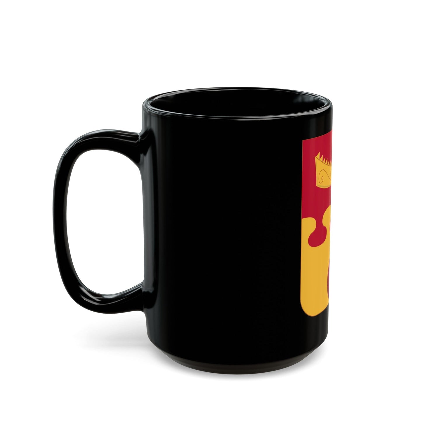 675th Airborne Field Artillery Battalion v2 (U.S. Army) Black Coffee Mug-The Sticker Space