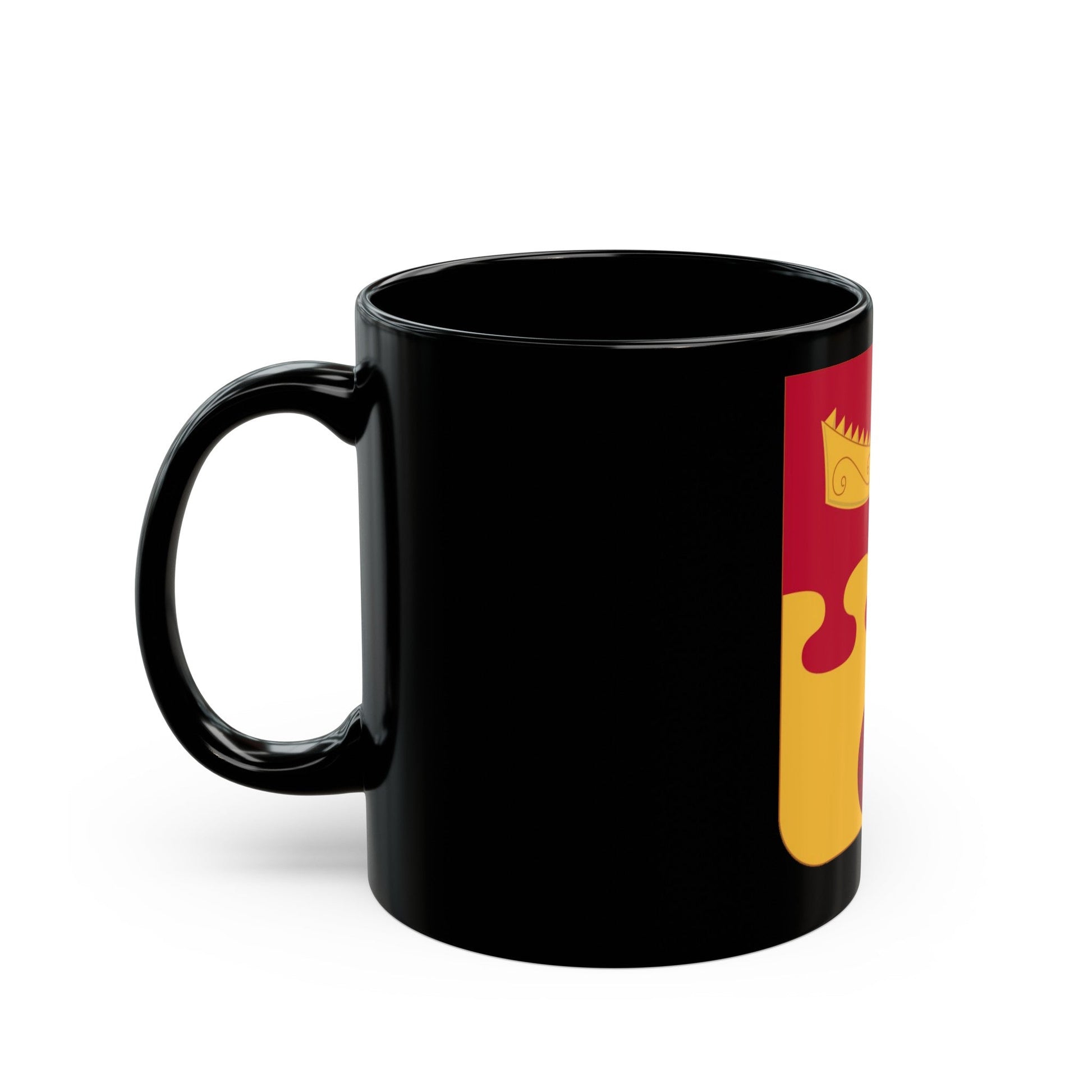 675th Airborne Field Artillery Battalion v2 (U.S. Army) Black Coffee Mug-The Sticker Space