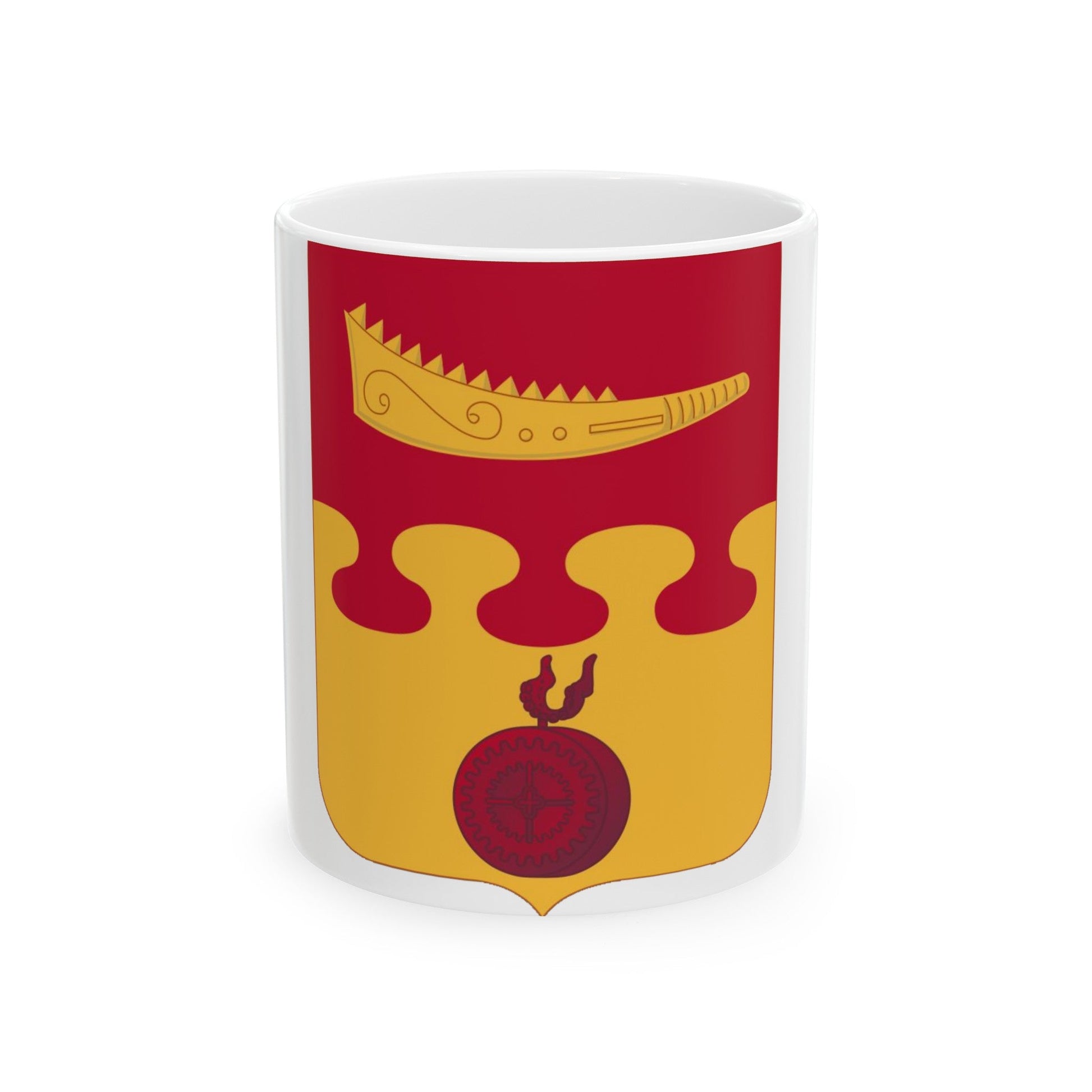 675th Airborne Field Artillery Battalion v2 (U.S. Army) White Coffee Mug-11oz-The Sticker Space