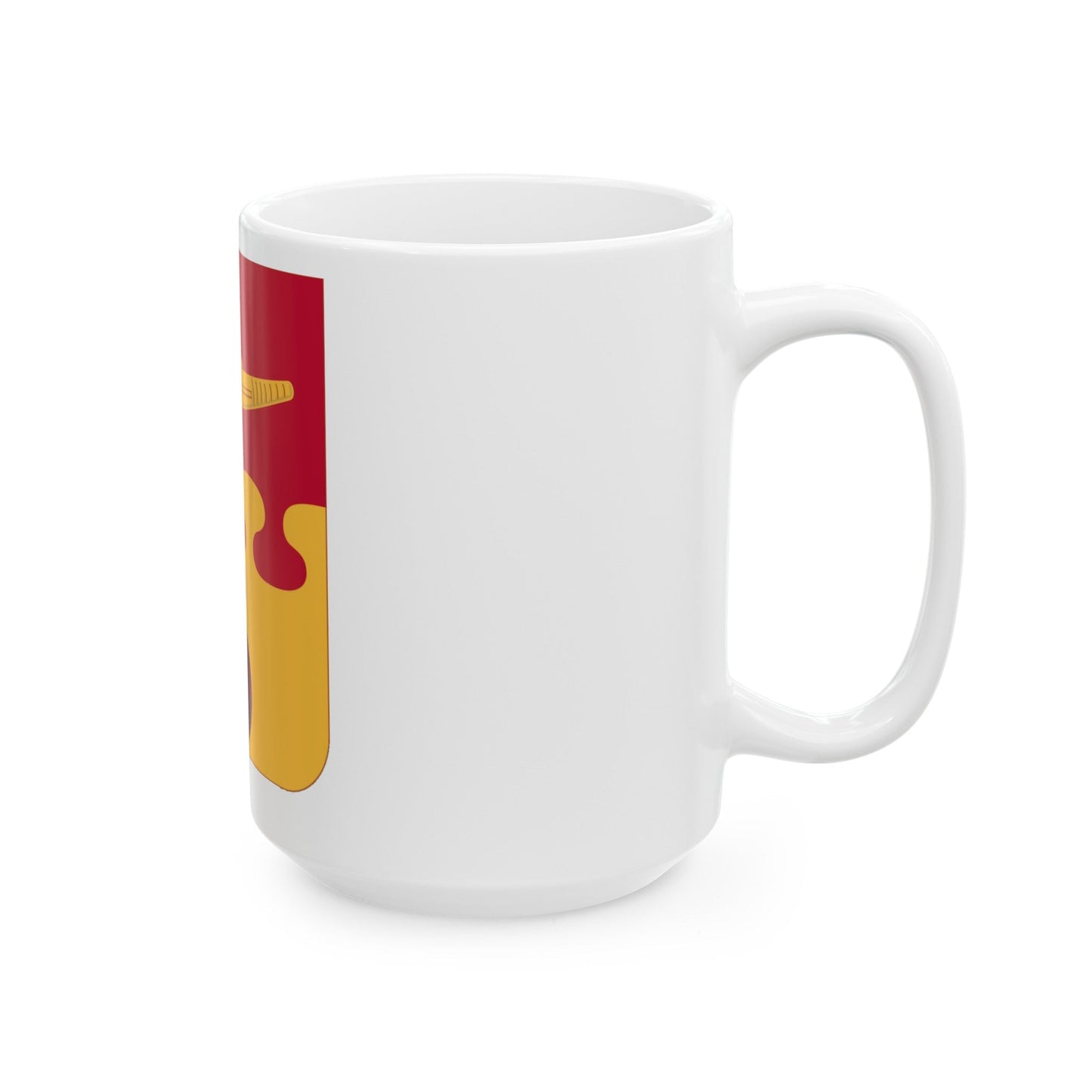 675th Airborne Field Artillery Battalion v2 (U.S. Army) White Coffee Mug-The Sticker Space