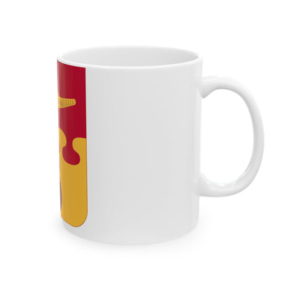 675th Airborne Field Artillery Battalion v2 (U.S. Army) White Coffee Mug-The Sticker Space