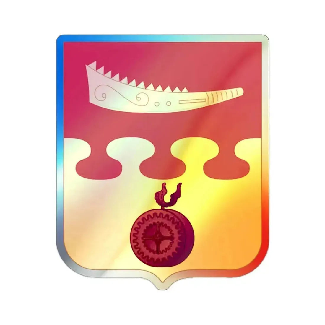 675th Airborne Field Artillery Battalion v2 (U.S. Army) Holographic STICKER Die-Cut Vinyl Decal 2 Inch Holographic - The Sticker Space