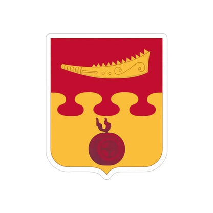 675th Airborne Field Artillery Battalion v2 (U.S. Army) REVERSE PRINT Transparent Die-Cut STICKER 4 Inch Die-Cut Transparent - The Sticker Space