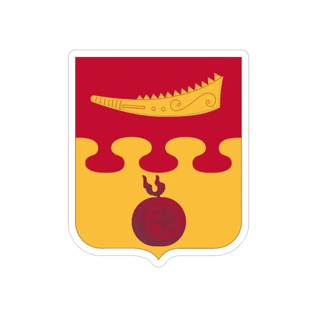 675th Airborne Field Artillery Battalion v2 (U.S. Army) REVERSE PRINT Transparent Die-Cut STICKER - The Sticker Space