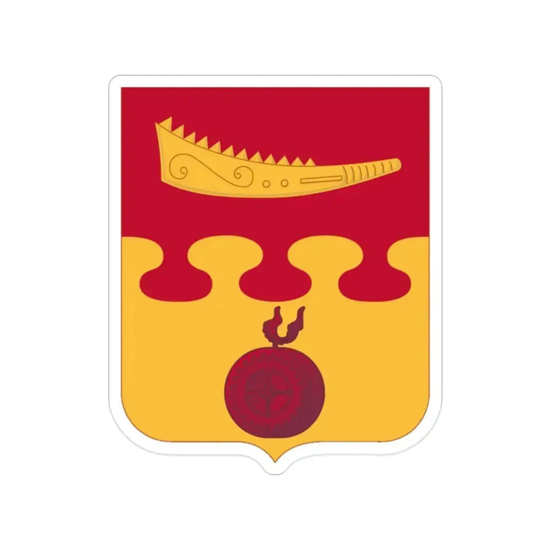 675th Airborne Field Artillery Battalion v2 (U.S. Army) Transparent STICKER Die-Cut Vinyl Decal 2 Inch - The Sticker Space