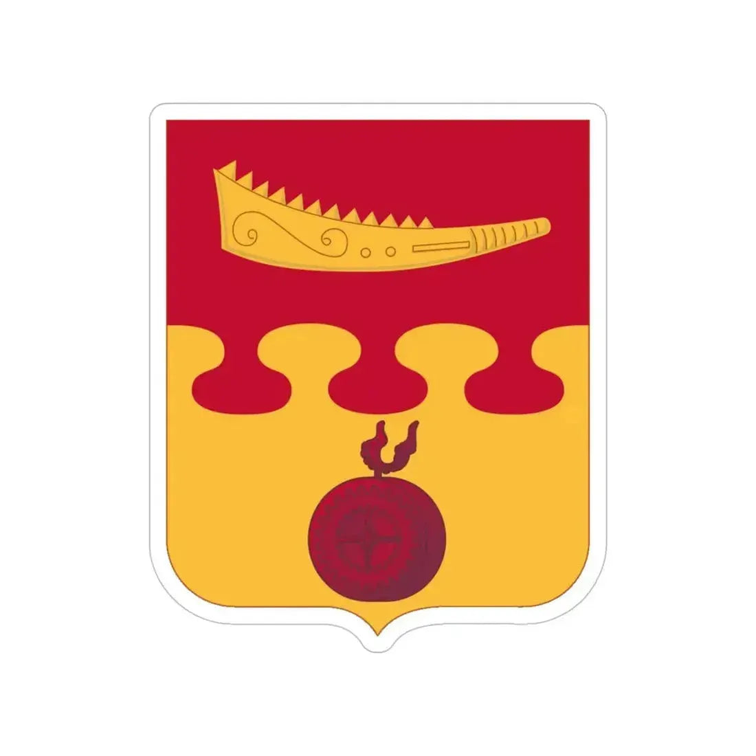 675th Airborne Field Artillery Battalion v2 (U.S. Army) Transparent STICKER Die-Cut Vinyl Decal 5 Inch - The Sticker Space