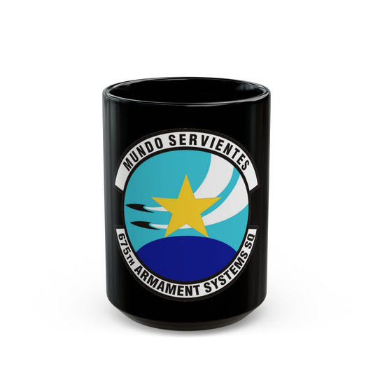 675th Armament Systems Squadron (U.S. Air Force) Black Coffee Mug-15oz-The Sticker Space