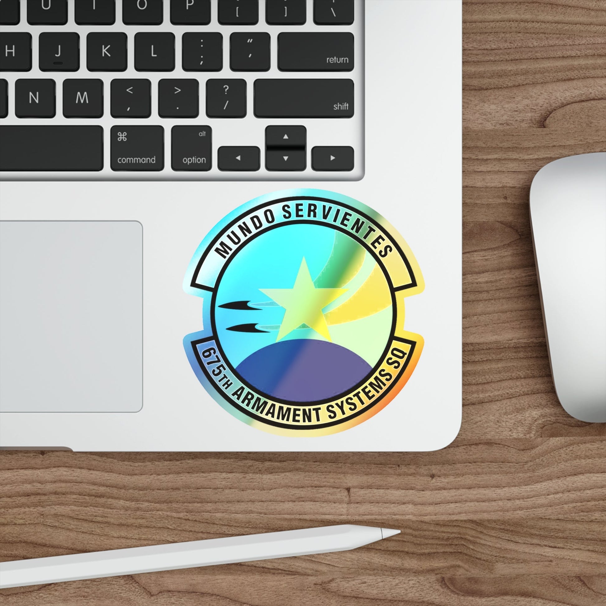 675th Armament Systems Squadron (U.S. Air Force) Holographic STICKER Die-Cut Vinyl Decal-The Sticker Space