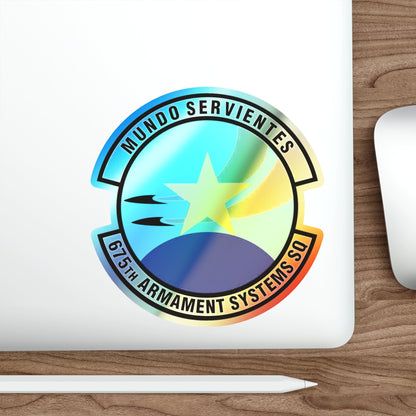 675th Armament Systems Squadron (U.S. Air Force) Holographic STICKER Die-Cut Vinyl Decal-The Sticker Space