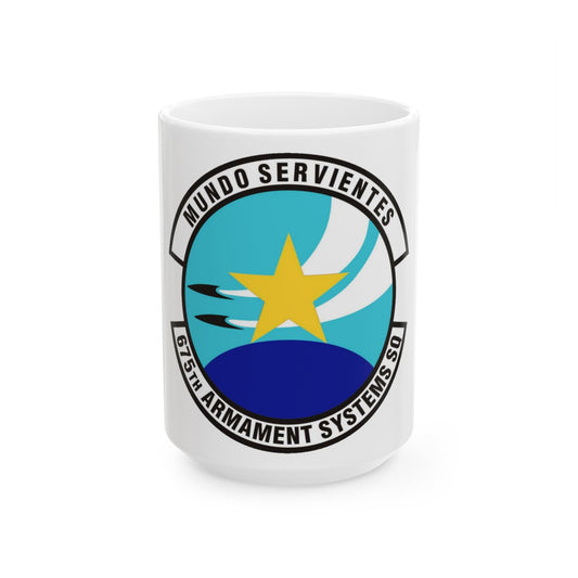 675th Armament Systems Squadron (U.S. Air Force) White Coffee Mug-15oz-The Sticker Space