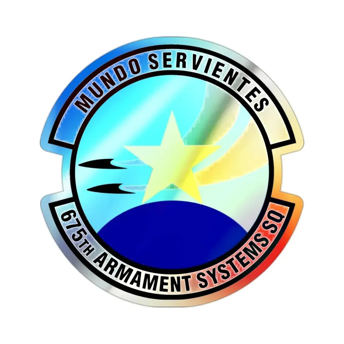 675th Armament Systems Squadron (U.S. Air Force) Holographic STICKER Die-Cut Vinyl Decal - The Sticker Space