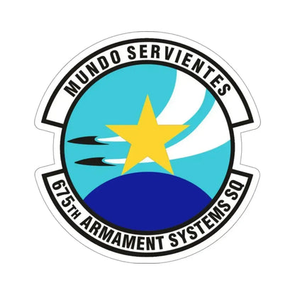 675th Armament Systems Squadron (U.S. Air Force) STICKER Vinyl Die-Cut Decal 4 Inch - The Sticker Space