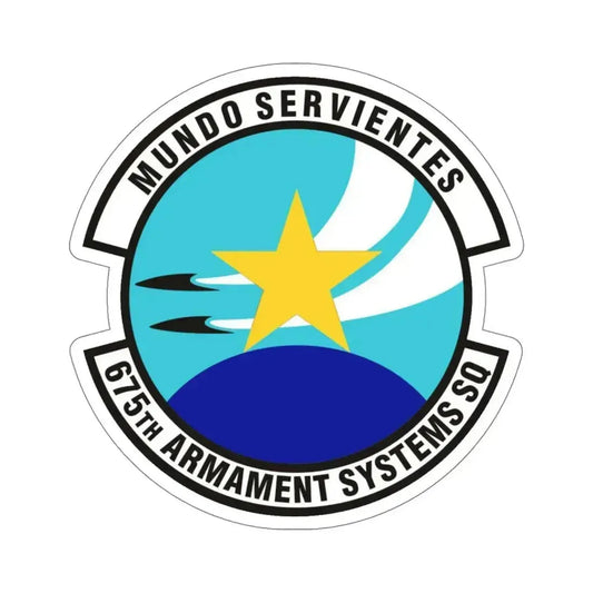 675th Armament Systems Squadron (U.S. Air Force) STICKER Vinyl Die-Cut Decal 6 Inch - The Sticker Space