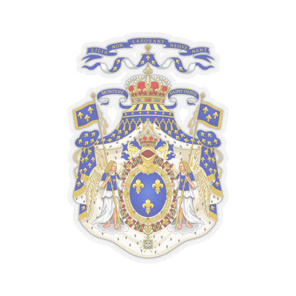 Grand Royal Coat of Arms of France - STICKER Vinyl Kiss-Cut Decal