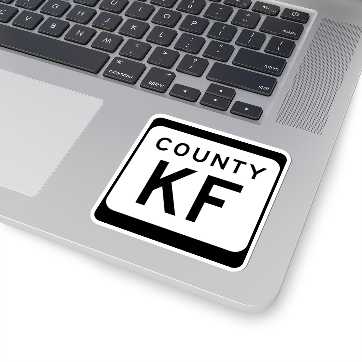 WIS County KF (Wisconsin) (Road Sign) STICKER Vinyl Kiss-Cut Decal