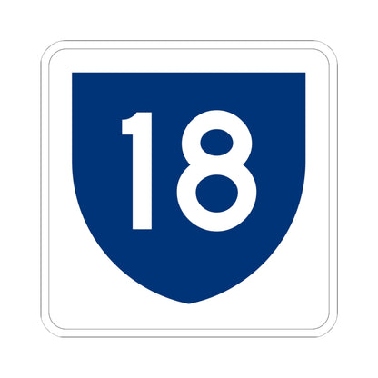 PR primary 18 (Puerto Rico) (Road Sign) STICKER Vinyl Kiss-Cut Decal