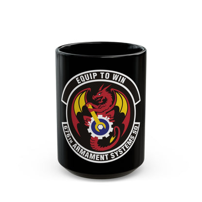 676th Armament Systems Squadron (U.S. Air Force) Black Coffee Mug-15oz-The Sticker Space