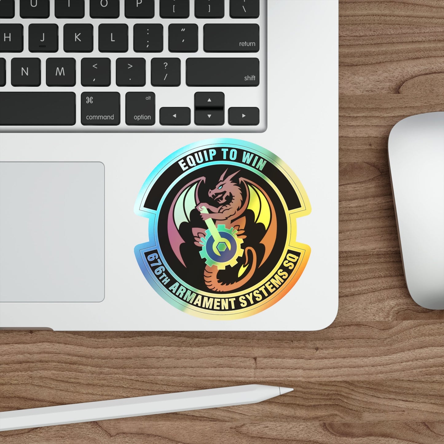 676th Armament Systems Squadron (U.S. Air Force) Holographic STICKER Die-Cut Vinyl Decal-The Sticker Space