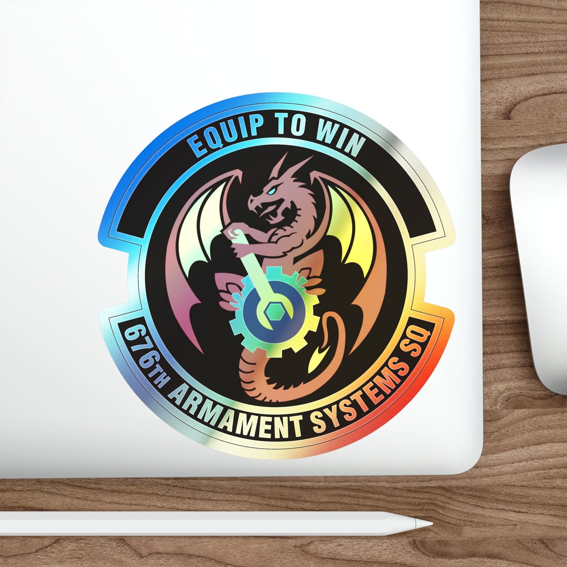 676th Armament Systems Squadron (U.S. Air Force) Holographic STICKER Die-Cut Vinyl Decal-The Sticker Space