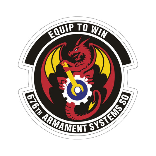 676th Armament Systems Squadron (U.S. Air Force) STICKER Vinyl Die-Cut Decal-6 Inch-The Sticker Space