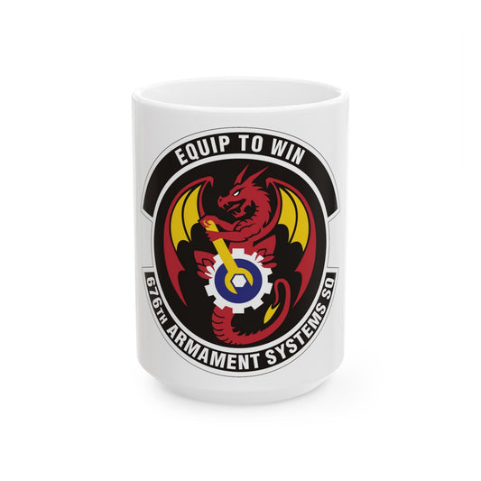 676th Armament Systems Squadron (U.S. Air Force) White Coffee Mug-15oz-The Sticker Space