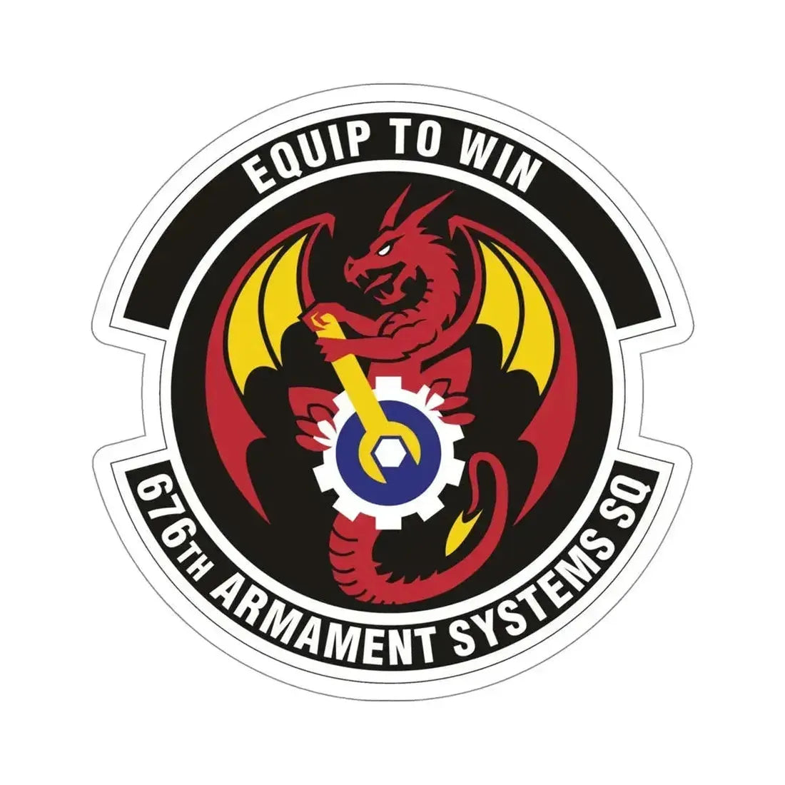 676th Armament Systems Squadron (U.S. Air Force) STICKER Vinyl Die-Cut Decal 5 Inch - The Sticker Space