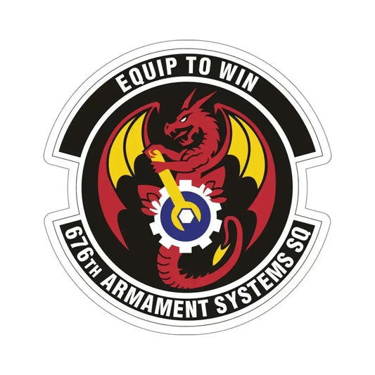 676th Armament Systems Squadron (U.S. Air Force) STICKER Vinyl Die-Cut Decal 6 Inch - The Sticker Space