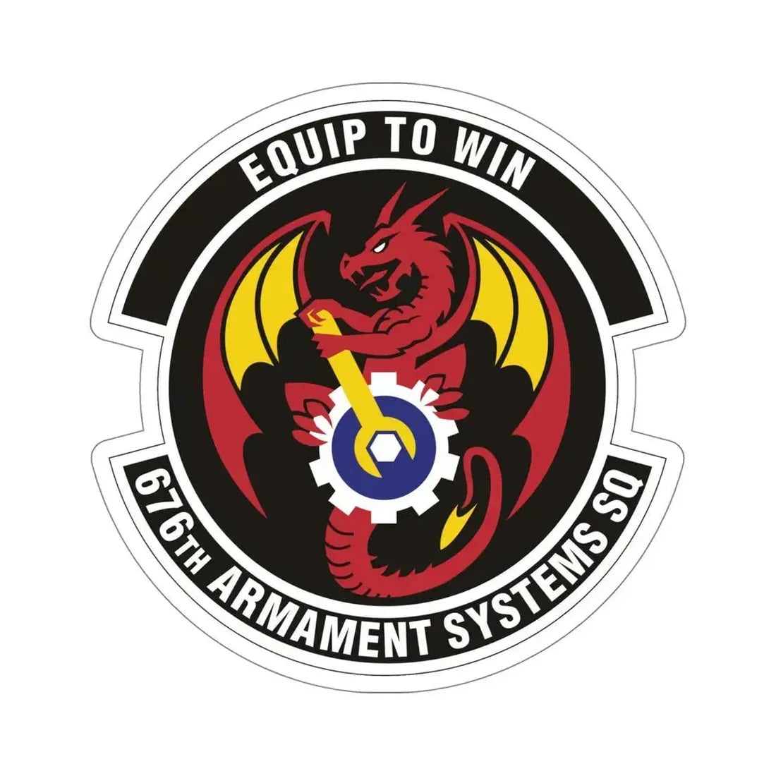 676th Armament Systems Squadron (U.S. Air Force) STICKER Vinyl Die-Cut Decal 6 Inch - The Sticker Space