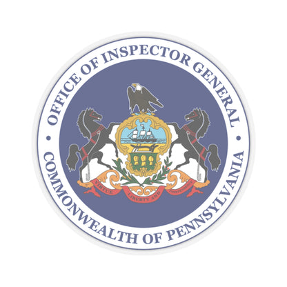 Seal of the Inspector General of Pennsylvania - STICKER Vinyl Kiss-Cut Decal