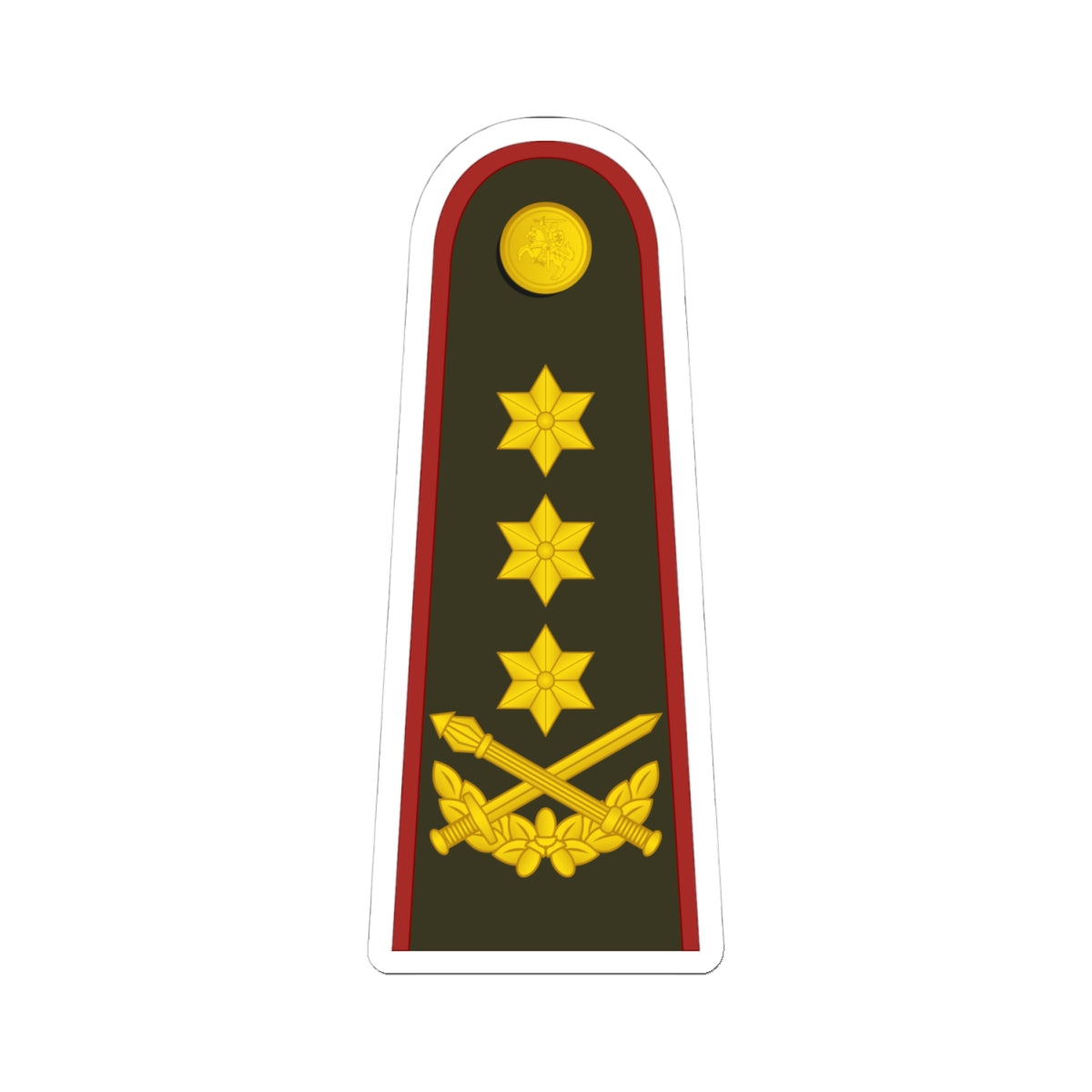 Lithuania Army OF 8 (Lithuania) (Military Rank) STICKER Vinyl Kiss-Cut Decal