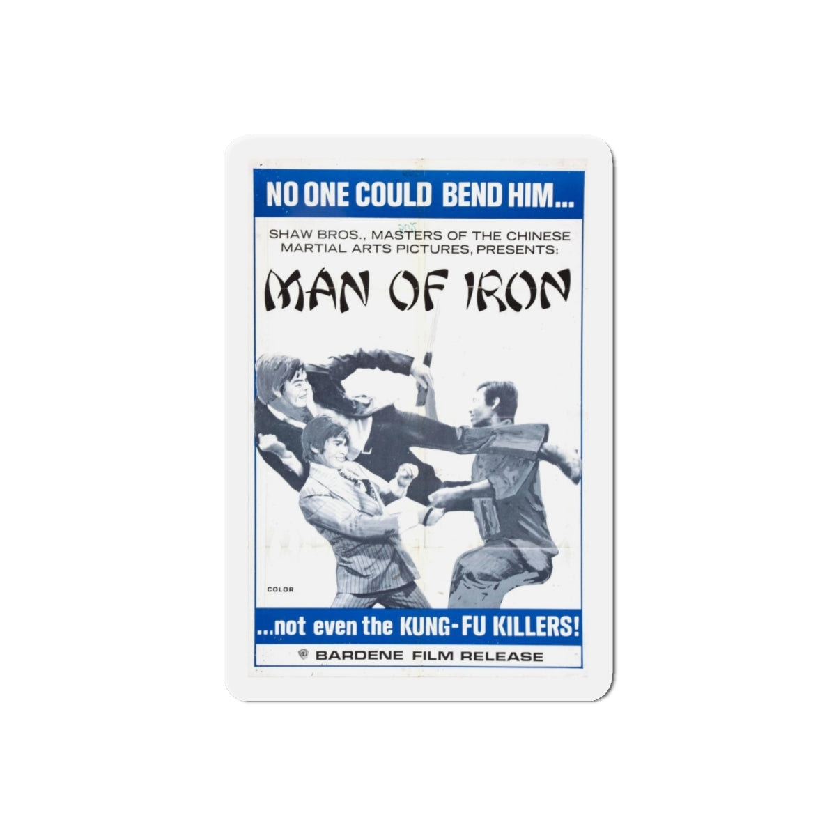 MAN OF IRON 1972 Movie Poster - Refrigerator Magnet-5" x 5"-The Sticker Space