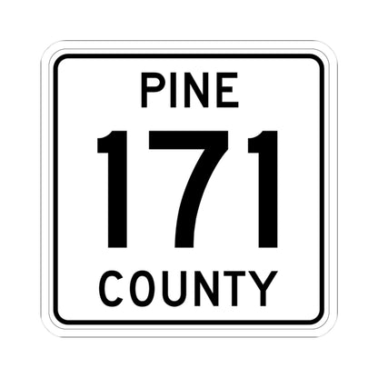 Pine County Route 171 MN (Minnesota) (Road Sign) STICKER Vinyl Kiss-Cut Decal