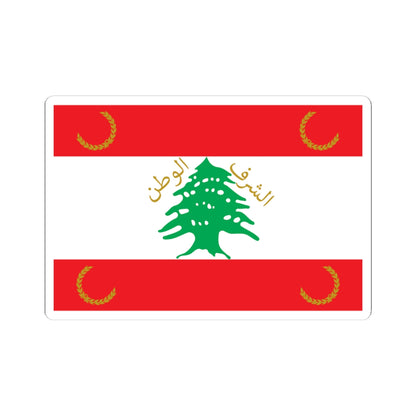 Flag of the Lebanese Armed Forces Front (Lebanon) STICKER Vinyl Kiss-Cut Decal