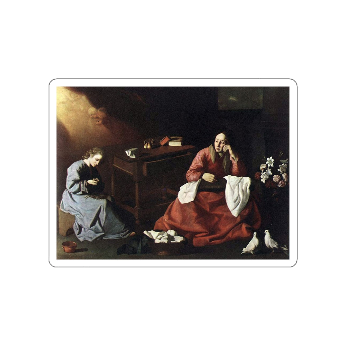 ZURBARAN, Francisco de - The House of Nazareth (Artwork) STICKER Vinyl Die-Cut Decal