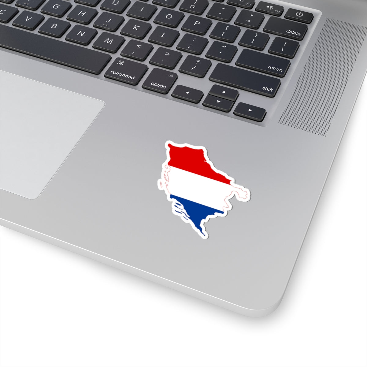 Flag-map of the State of Slovenes Croats and Serbs (Croatia) STICKER Vinyl Kiss-Cut Decal
