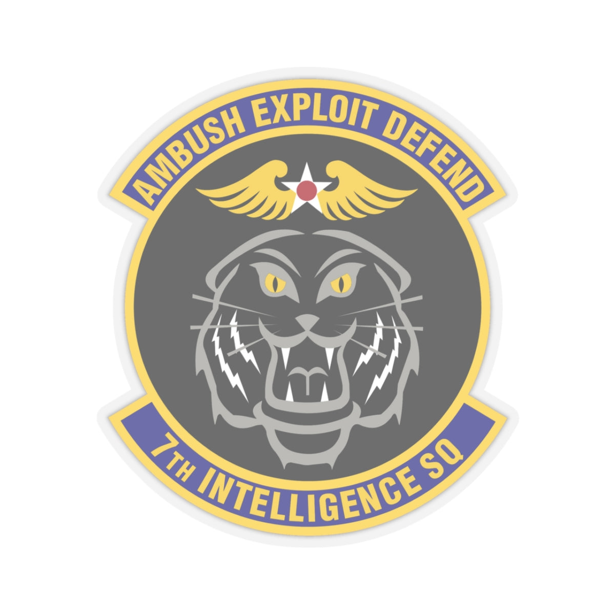 7th Intelligence Squadron (U.S. Air Force) STICKER Vinyl Kiss-Cut Decal