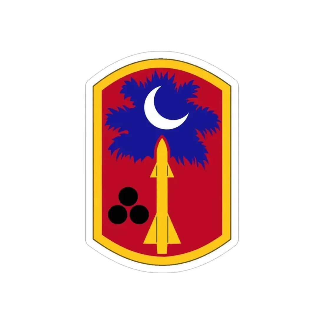 678th Air Defense Artillery Brigade (U.S. Army) REVERSE PRINT Transparent Die-Cut STICKER 4 Inch Die-Cut Transparent - The Sticker Space