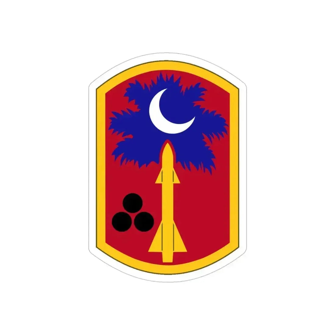678th Air Defense Artillery Brigade (U.S. Army) REVERSE PRINT Transparent Die-Cut STICKER 6 Inch Die-Cut Transparent - The Sticker Space